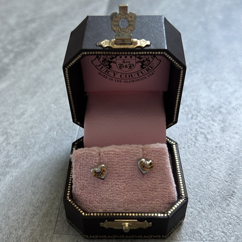 Juicy Couture Gold Heart Earrings